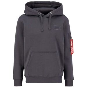 Alpha Back Print Hoody Kapuzensweat für Herren Vintage Grey Alpha Back Print Hoody Kapuzensweat für Herren Vintage Grey