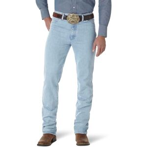 Wrangler Herren Cowboy-Schnitt Stretch Slim Fit Jeans, Goldfarbene Schnalle, 33W / 32L Wrangler Herren Cowboy-Schnitt Stretch Slim Fit Jeans, Goldfarbene Schnalle, 33W / 32L