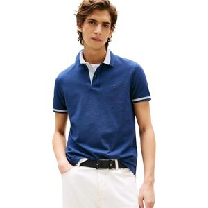 Tommy Hilfiger Herren Poloshirt Kurzarm Contrast Collar Block Regular Fit, Blau (Preppy Navy Heather B8465), XL Tommy Hilfiger Herren Poloshirt Kurzarm Contrast Collar Block Regular Fit, Blau (Preppy Navy Heather B8465), XL