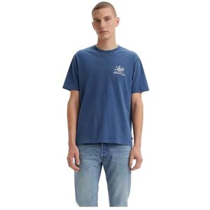 Levi's Herren SS Relaxed FIT Tee Blues, Brin Palm Tree Vintage Indigo, S Levi's Herren SS Relaxed FIT Tee Blues, Brin Palm Tree Vintage Indigo, S