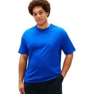 Tommy Hilfiger Herren T-Shirt Kurzarm Seasonal Solid aus Baumwolle, Blau (Regal Blue), 2XL Tommy Hilfiger Herren T-Shirt Kurzarm Seasonal Solid aus Baumwolle, Blau (Regal Blue), 2XL