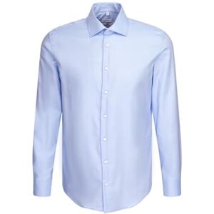 Seidensticker Herren Mens Slim Longsleeve Cotton Shirt, Blau(653690), 40 EU Seidensticker Herren Mens Slim Longsleeve Cotton Shirt, Blau(653690), 40 EU