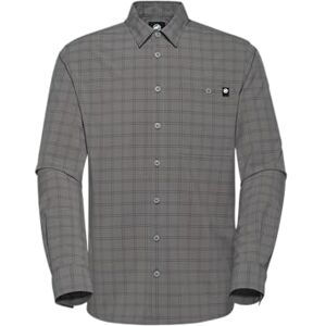 Mammut Lenni Longsleeve Shirt Men Outdoor Hemd für Herren, Atmungsaktiv, Langarm Steel-Black, S Mammut Lenni Longsleeve Shirt Men Outdoor Hemd für Herren, Atmungsaktiv, Langarm Steel-Black, S