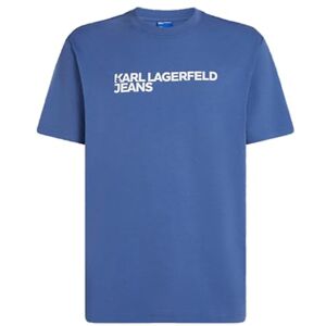 KARL LAGERFELD JEANS , Men's, Regular Short Sleeve Essential Logo Tee, Regular Fit, Washed Federal Blue, S KARL LAGERFELD JEANS , Men's, Regular Short Sleeve Essential Logo Tee, Regular Fit, Washed Federal Blue, S