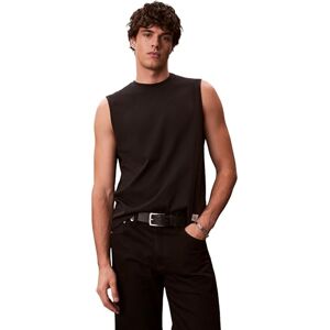 Calvin Herren Tank Top Badge Muscle aus Baumwolle, Schwarz (Black), L Calvin Herren Tank Top Badge Muscle aus Baumwolle, Schwarz (Black), L