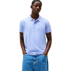 Tommy Jeans Herren Poloshirt Kurzarm Slim Placket Slim Fit, Blau (Nordic Iris), M Tommy Jeans Herren Poloshirt Kurzarm Slim Placket Slim Fit, Blau (Nordic Iris), M