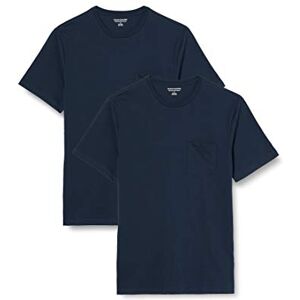 Amazon Essentials Herren Kurzärmeliges T-Shirt mit Rundhalsausschnitt und Tasche, 2er-Pack, Marineblau, XXL Amazon Essentials Herren Kurzärmeliges T-Shirt mit Rundhalsausschnitt und Tasche, 2er-Pack, Marineblau, XXL