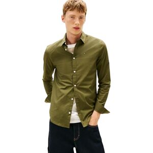 Tommy Jeans Herren Hemd Original Stretch Slim Fit, Grün (Dark Greenery), S Tommy Jeans Herren Hemd Original Stretch Slim Fit, Grün (Dark Greenery), S