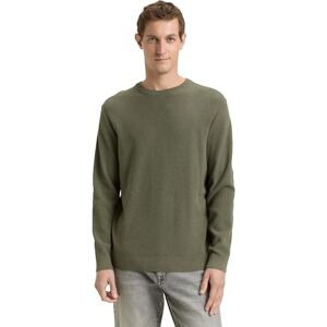 TOM TAILOR Herren 1047570 Strickpullover Aus Bio-Baumwolle, 39401 Tea Leaf Melange, XL EU TOM TAILOR Herren 1047570 Strickpullover Aus Bio-Baumwolle, 39401 Tea Leaf Melange, XL EU