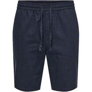 Only & Sons Herren Sweat Short ONSLINUS Regular Fit Blau Beige Weiss, Größe:XL, Farbe:Dark Navy 22024967 Only & Sons Herren Sweat Short ONSLINUS Regular Fit Blau Beige Weiss, Größe:XL, Farbe:Dark Navy 22024967