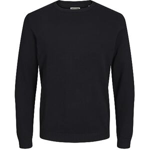 JACK & JONES Herren Jjebasic Knit crew hals Noos Pullover, Schwarz, M EU JACK & JONES Herren Jjebasic Knit crew hals Noos Pullover, Schwarz, M EU