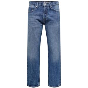 Only & Sons Herren Jeans ONSEDGE Loose 4939 Relaxed Fit Medium Blue Denim, Größe:28W / 32L, Farbvariante:Medium Blue Denim 22024939 Only & Sons Herren Jeans ONSEDGE Loose 4939 Relaxed Fit Medium Blue Denim, Größe:28W / 32L, Farbvariante:Medium Blue Denim 22024939