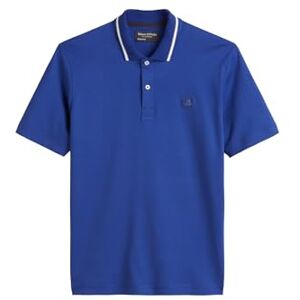 Marc O' Polo Herren Kurzarm-Poloshirt aus Bio-Baumwolle Regular Fit, Blau (Venom Blue), XL Marc O' Polo Herren Kurzarm-Poloshirt aus Bio-Baumwolle Regular Fit, Blau (Venom Blue), XL