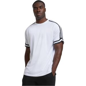 Urban Classics Herren T-Shirt Oversized Stripes Mesh Tee, Kurzarm T-Shirt für Herren, Oversized Fit, Zacken am Ärmelsaum, Größen S-XXL Urban Classics Herren T-Shirt Oversized Stripes Mesh Tee, Kurzarm T-Shirt für Herren, Oversized Fit, Zacken am Ärmelsaum, Größen S-XXL