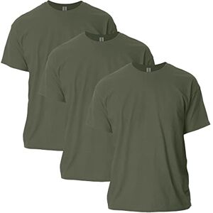 Gildan Uni-Erwachsene Ultra Cotton Style G2000 Multipack T-Shirt, Militärgrün (3er-Pack), XL Gildan Uni-Erwachsene Ultra Cotton Style G2000 Multipack T-Shirt, Militärgrün (3er-Pack), XL