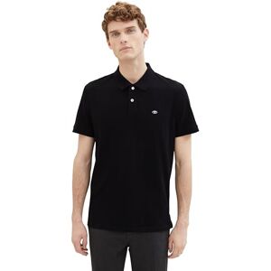 TOM TAILOR Herren Basic Piqué Poloshirt, 29999 Black, M TOM TAILOR Herren Basic Piqué Poloshirt, 29999 Black, M
