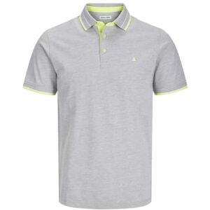 JACK & JONES Jjepaulos Polo Ss Noos Pls Plus Size, Light Grey Melange ,7XL JACK & JONES Jjepaulos Polo Ss Noos Pls Plus Size, Light Grey Melange ,7XL