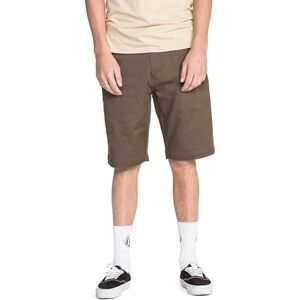 Volcom Vmonty Herren-Chino-Shorts, mit Stretch, Pilz, 52 Volcom Vmonty Herren-Chino-Shorts, mit Stretch, Pilz, 52