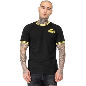 Lonsdale Herren T-Shirt schmale Passform DUCANSBY L, Black/Yellow Lonsdale Herren T-Shirt schmale Passform DUCANSBY L, Black/Yellow