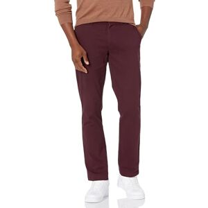 Amazon Essentials Herren Lässige Slim-Fit-Ganztags-Stretch-Chinohose, Burgundy, 35W / 32L Amazon Essentials Herren Lässige Slim-Fit-Ganztags-Stretch-Chinohose, Burgundy, 35W / 32L