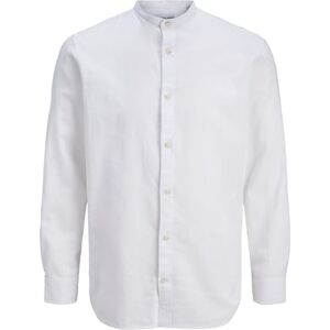 JACK & JONES Jjesummer Linen Blend Band Shirt L/S Sn JACK & JONES Jjesummer Linen Blend Band Shirt L/S Sn