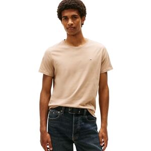 Tommy Jeans Herren T-Shirt Kurzarm Original Slim Fit, Beige (Coastal Taupe), XS Tommy Jeans Herren T-Shirt Kurzarm Original Slim Fit, Beige (Coastal Taupe), XS