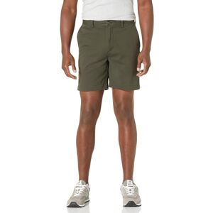 Amazon Essentials Herren Slim-Fit-Chinoshorts, 18cm, Dunkles Olivgrün, 30W Amazon Essentials Herren Slim-Fit-Chinoshorts, 18cm, Dunkles Olivgrün, 30W
