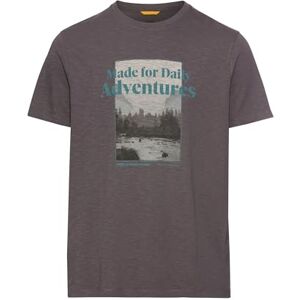 camel active Herren T-Shirt mit Print aus nachhaltigem Organic Cotton Grau, Menswear-L camel active Herren T-Shirt mit Print aus nachhaltigem Organic Cotton Grau, Menswear-L