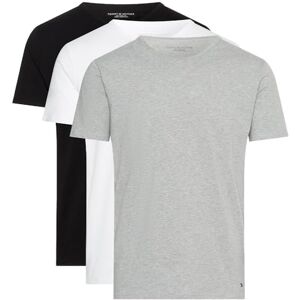Tommy Hilfiger Herren 3er Pack T-Shirts Kurzarm Stretch Rundhalsausschnitt, Mehrfarbig (Black/White/Grey Heather), S Tommy Hilfiger Herren 3er Pack T-Shirts Kurzarm Stretch Rundhalsausschnitt, Mehrfarbig (Black/White/Grey Heather), S