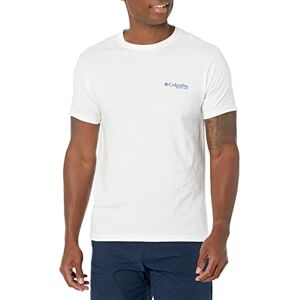 Columbia Herren PFG Graphic T-Shirt, Weiß/Dreieck, Large Columbia Herren PFG Graphic T-Shirt, Weiß/Dreieck, Large