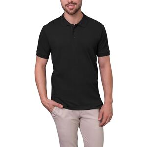 HRM Herren Luxury Stretch Polo, schwarz, Gr. L I Premium Polo Shirt Herren aus 95% Baumwolle & 5% Elasthan I Basic Polohemd bis 40°C waschbar I Hochwertige & nachhaltige Herren-Bekleidung HRM Herren Luxury Stretch Polo, schwarz, Gr. L I Premium Polo Shirt Herren aus 95% Baumwolle & 5% Elasthan I Basic Polohemd bis 40°C waschbar I Hochwertige & nachhaltige Herren-Bekleidung