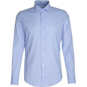 Seidensticker Herren Business-Hemd Extra Slim Fit Bügelfrei Kent-Kragen Langarm Baumwollmischung, Hellblau, 37 EU Seidensticker Herren Business-Hemd Extra Slim Fit Bügelfrei Kent-Kragen Langarm Baumwollmischung, Hellblau, 37 EU
