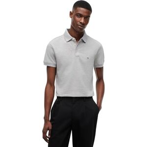 Tommy Hilfiger Herren Poloshirt Kurzarm 1985 Slim Fit, Grau (Light Grey Heather), S Tommy Hilfiger Herren Poloshirt Kurzarm 1985 Slim Fit, Grau (Light Grey Heather), S