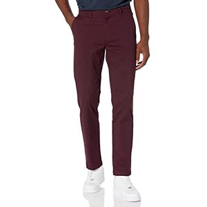 Amazon Essentials Men's Straight-Fit Casual Stretch Khaki, Burgundy, 38W x 28L Amazon Essentials Men's Straight-Fit Casual Stretch Khaki, Burgundy, 38W x 28L