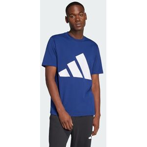 Adidas Men's Essentials Big Logo Single Jersey Tee, Dark Blue/White, S Adidas Men's Essentials Big Logo Single Jersey Tee, Dark Blue/White, S