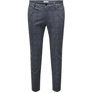 Only & Sons O&S Stoffhose Chino Elegante Business Pants Karierte Stretch Trousers Slim Fit Tapered Leg ONSMARK, Farben:Blau,Größe-Hosen:W38 L32,Z Länge L30/32/34/36/38:L32 Only & Sons O&S Stoffhose Chino Elegante Business Pants Karierte Stretch Trousers Slim Fit Tapered Leg ONSMARK, Farben:Blau,Größe-Hosen:W38 L32,Z Länge L30/32/34/36/38:L32