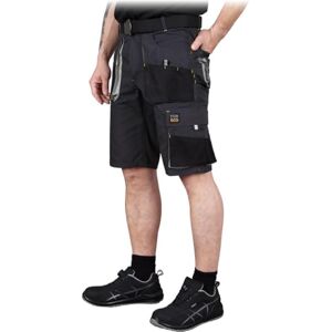 REIS FORECO-TS BJS Arbeitsshorts für Herren, Cargo-Shorts, Sicherheitsshorts, Arbeitsshorts, Garten-Shorts, Grau-Schwarz-Hellgrau, Größe: 3XL REIS FORECO-TS BJS Arbeitsshorts für Herren, Cargo-Shorts, Sicherheitsshorts, Arbeitsshorts, Garten-Shorts, Grau-Schwarz-Hellgrau, Größe: 3XL