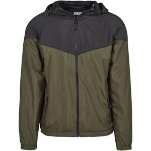 Urban Classics Herren Jacke 2 Tone Tech Windrunner TB2107, Gr. Large (Herstellergröße: L), Mehrfarbig (Black/Dark Olive 01338) Urban Classics Herren Jacke 2 Tone Tech Windrunner TB2107, Gr. Large (Herstellergröße: L), Mehrfarbig (Black/Dark Olive 01338)
