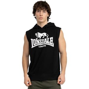 Lonsdale Herren ärmelloses Sweatshirt mit Kapuze Normale Passform BIGNOR XXL, Black/Off-White Lonsdale Herren ärmelloses Sweatshirt mit Kapuze Normale Passform BIGNOR XXL, Black/Off-White