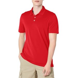Amazon Essentials Herren Golf-Poloshirt, Kurzärmelig, Schmal Geschnitten, Schnell Trocknend, Kirschrot, XL Amazon Essentials Herren Golf-Poloshirt, Kurzärmelig, Schmal Geschnitten, Schnell Trocknend, Kirschrot, XL
