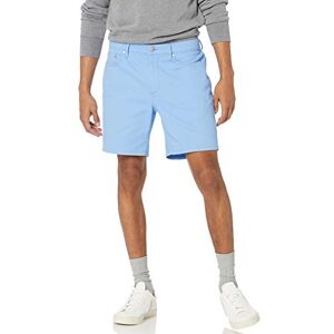 Amazon Essentials Herren Slim-Fit-Stretchshorts Mit 5 Taschen, 17,8cm Beininnenlänge, Hellblau, 36W Amazon Essentials Herren Slim-Fit-Stretchshorts Mit 5 Taschen, 17,8cm Beininnenlänge, Hellblau, 36W