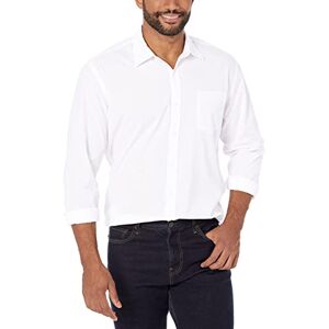 Amazon Essentials Herren Langärmeliges Business Hemd aus Popeline, Normale Passform, Weiß, XS Amazon Essentials Herren Langärmeliges Business Hemd aus Popeline, Normale Passform, Weiß, XS