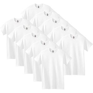 Gildan Unisex T-Shirt aus Schwerer Baumwolle Mehrfarbig,Stil G5000 T-Shirt, Weiß, M Gildan Unisex T-Shirt aus Schwerer Baumwolle Mehrfarbig,Stil G5000 T-Shirt, Weiß, M