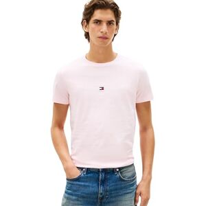 Tommy Hilfiger Herren T-Shirt Kurzarm Slim Fit, Rosa (Pink Lily), XXL Tommy Hilfiger Herren T-Shirt Kurzarm Slim Fit, Rosa (Pink Lily), XXL