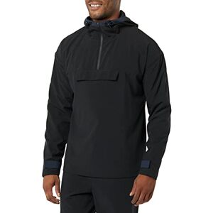 Amazon Essentials Herren Sportliche, Leichte Jacke im Anorakstil aus Stretchgewebe in Blockfarben, Schwarz – Original, S Amazon Essentials Herren Sportliche, Leichte Jacke im Anorakstil aus Stretchgewebe in Blockfarben, Schwarz – Original, S