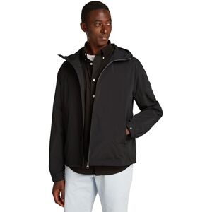 Tommy Hilfiger Herren Windbreaker Jacke Branded Hooded Sportlich, Schwarz (Black), L Tommy Hilfiger Herren Windbreaker Jacke Branded Hooded Sportlich, Schwarz (Black), L
