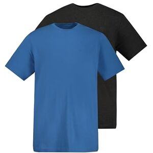 JP 1880 Herren große Größen Übergrößen Menswear L-8XL T-Shirts, Basic, 2er-Pack, Rundhals ägäisblau L 702637730-L JP 1880 Herren große Größen Übergrößen Menswear L-8XL T-Shirts, Basic, 2er-Pack, Rundhals ägäisblau L 702637730-L