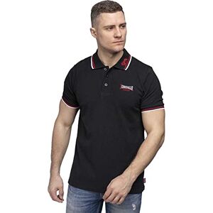 Lonsdale Herren Poloshirt schmale Passform Lion XL, Black/Dark Red/White Lonsdale Herren Poloshirt schmale Passform Lion XL, Black/Dark Red/White