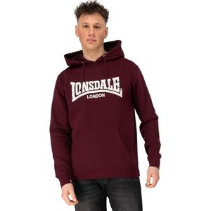Lonsdale Herren Kapuzensweatshirt Normale Passform WOLTERTON XL, Oxblood/Ecru Lonsdale Herren Kapuzensweatshirt Normale Passform WOLTERTON XL, Oxblood/Ecru