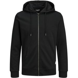 JACK & JONES Herren Jjebasic Zip Hood Noos Ps Cardigan Sweater, Schwarz, 5XL EU JACK & JONES Herren Jjebasic Zip Hood Noos Ps Cardigan Sweater, Schwarz, 5XL EU